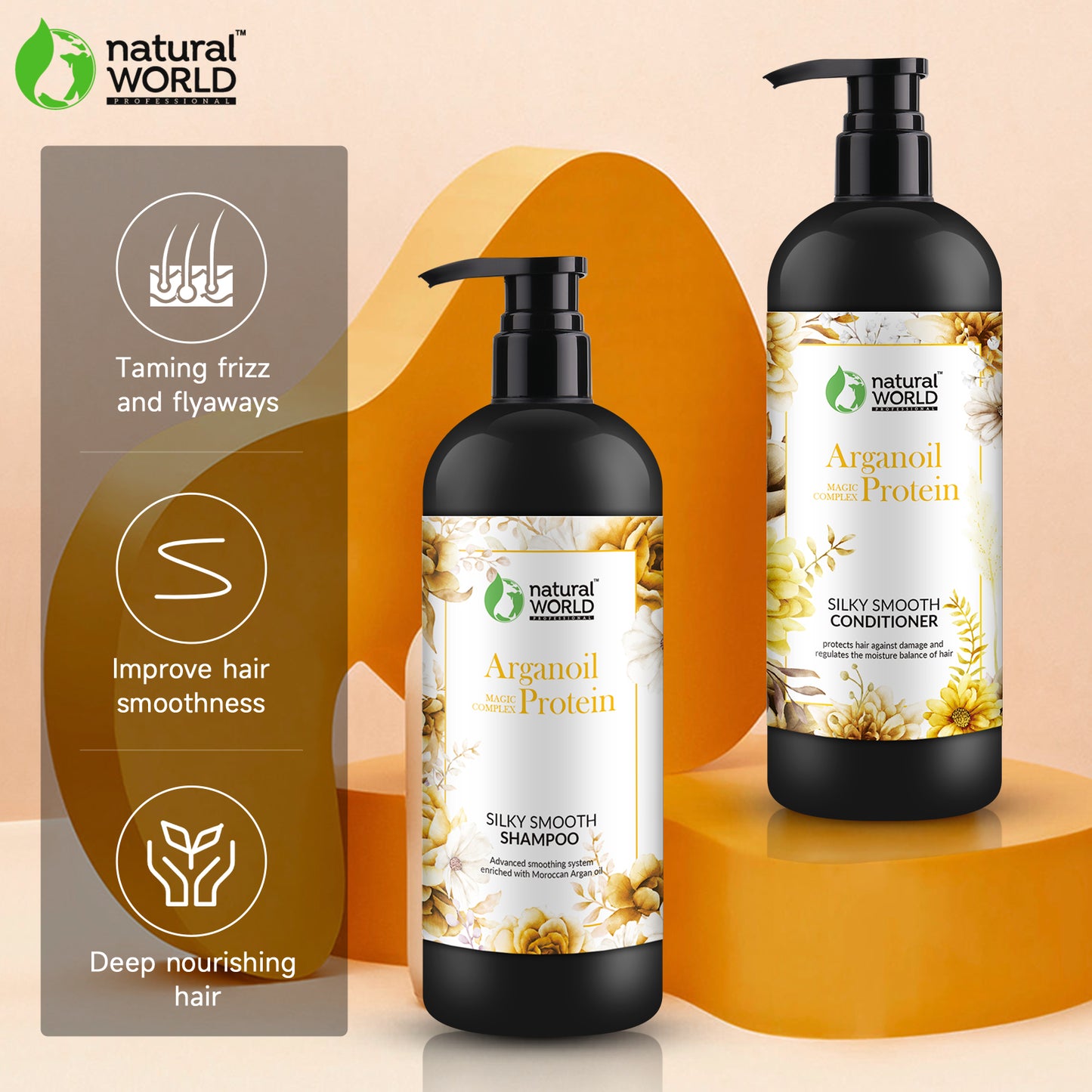 Silky smooth shampoo and conditioner