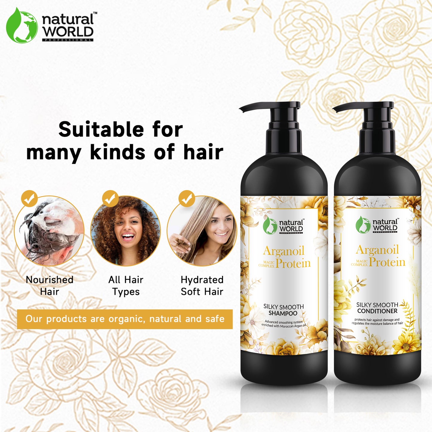 Silky smooth shampoo and conditioner