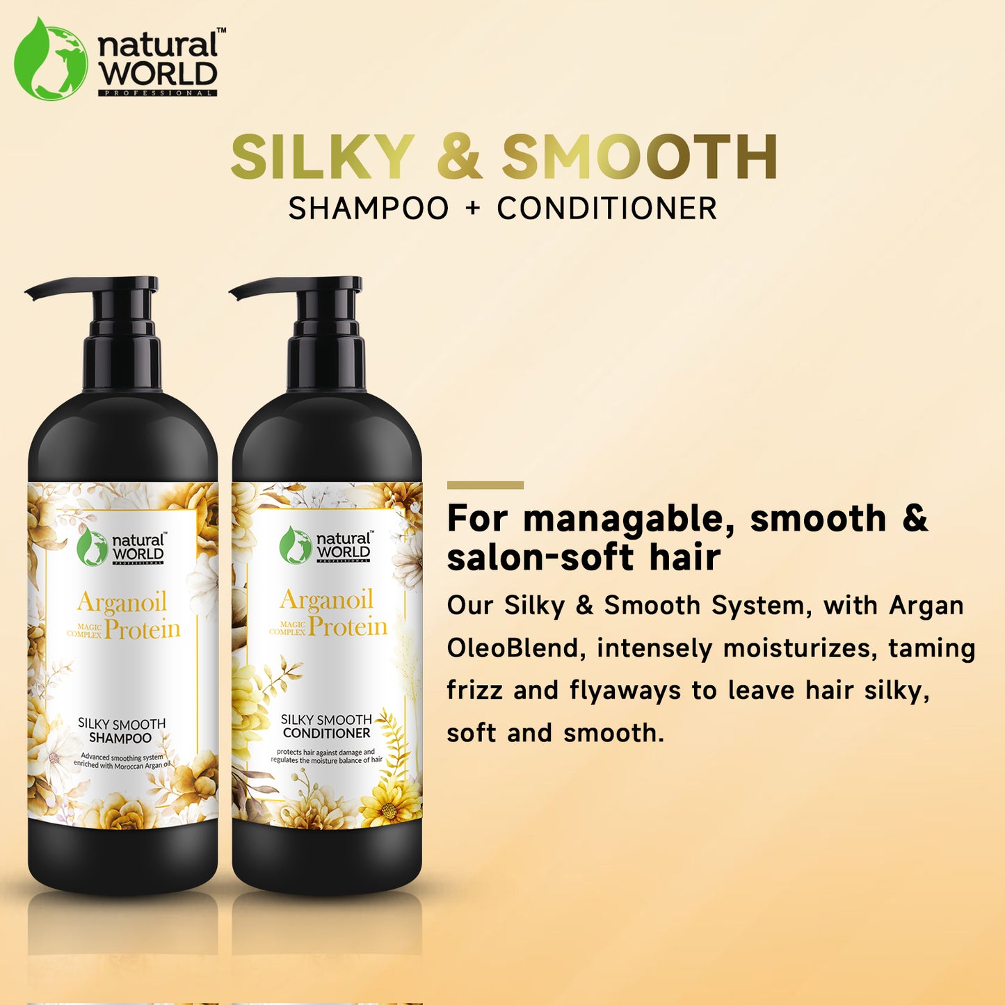 Silky smooth shampoo and conditioner