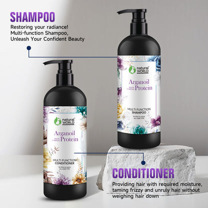 Multi function shampoo and conditioner