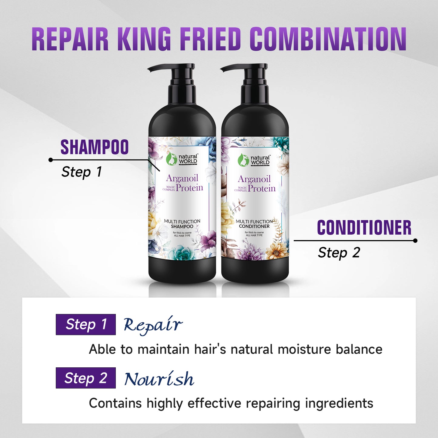 Multi function shampoo and conditioner