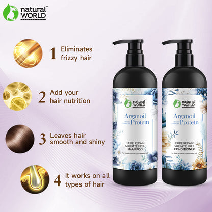 Pure repair sulfate free shampoo and conditioner