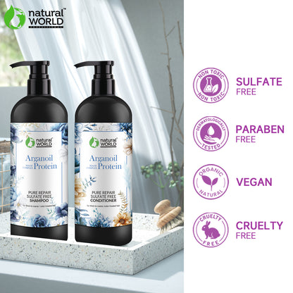 Pure repair sulfate free shampoo and conditioner