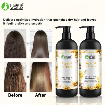 Silky smooth shampoo and conditioner